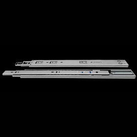Silver Ball Bearing Drawer Slide Pair 400mm - soft close