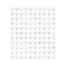 Round Herb & Spice Labels – Pack of 110