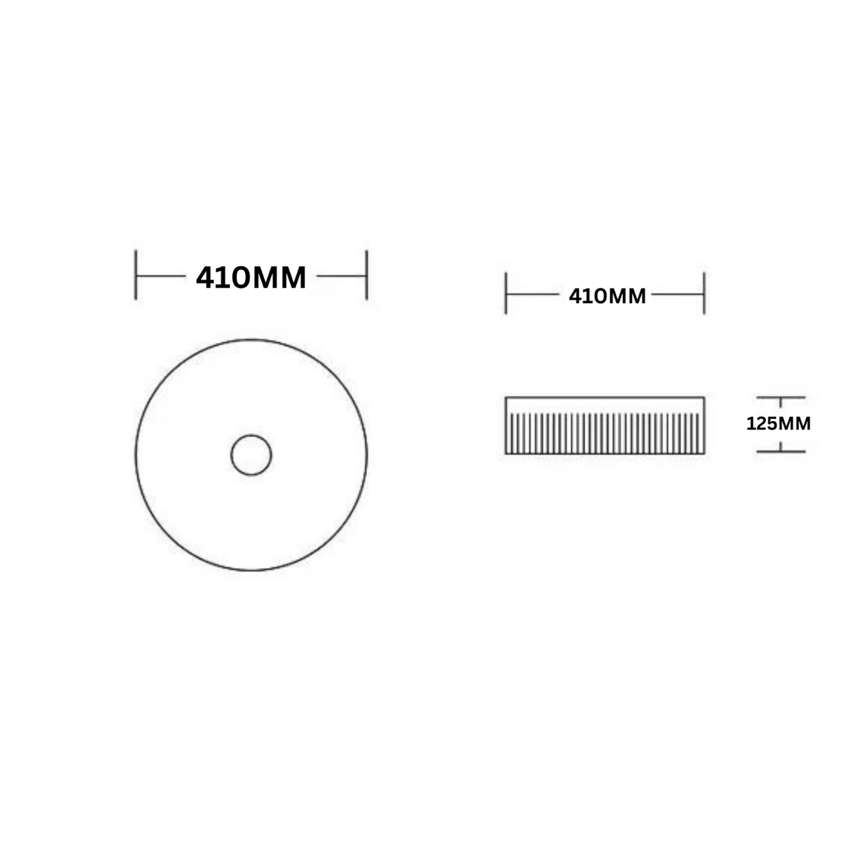 Imperial Fluted Wash Basin | Matte White | 410MM