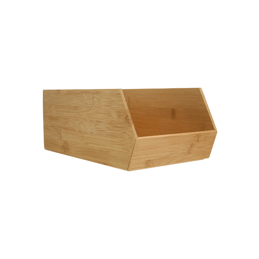 Bamboo Stackable Basket – Space-Saving Kitchen Organisation-0