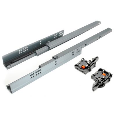 Full extension soft close drawer slides designed for residential and commercial furniture projects