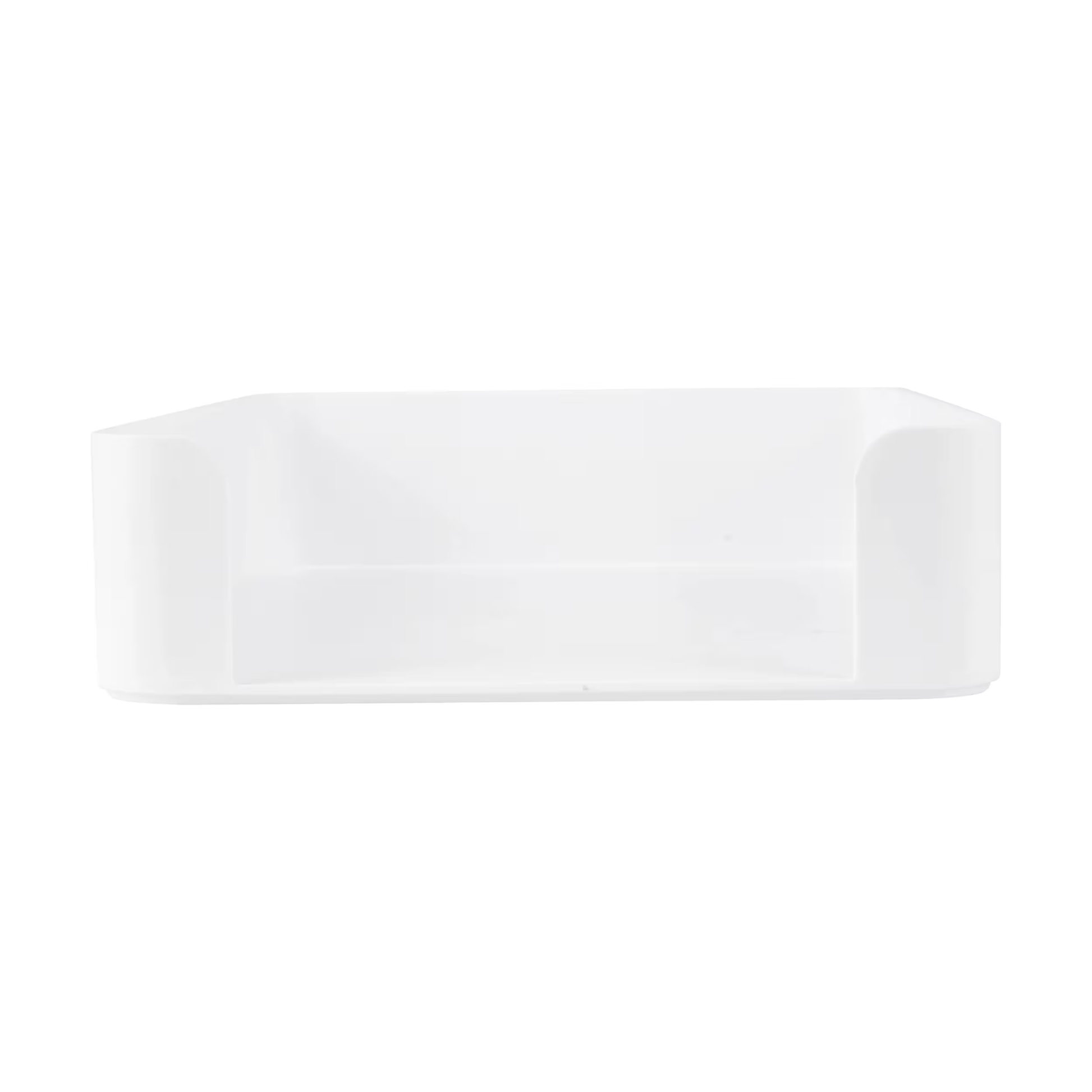 White Plastic Tray for Document & Stationery Organisation-1