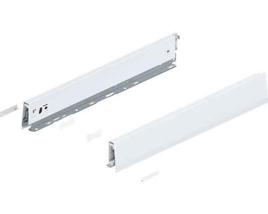 Blum MERIVOBOX M Height Drawer Sides Silk White 550mm by W&B