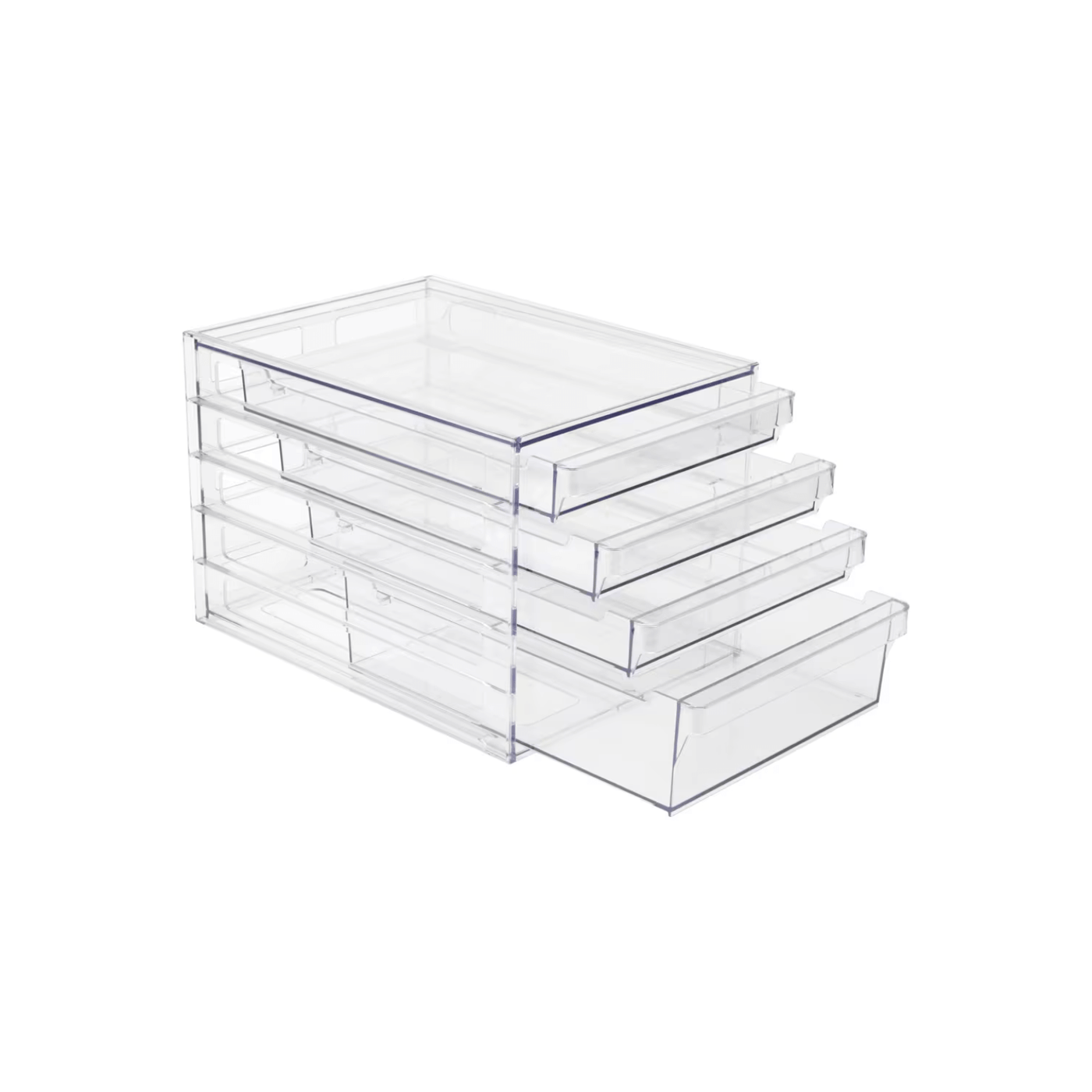 Clear 4-Drawer Organiser
