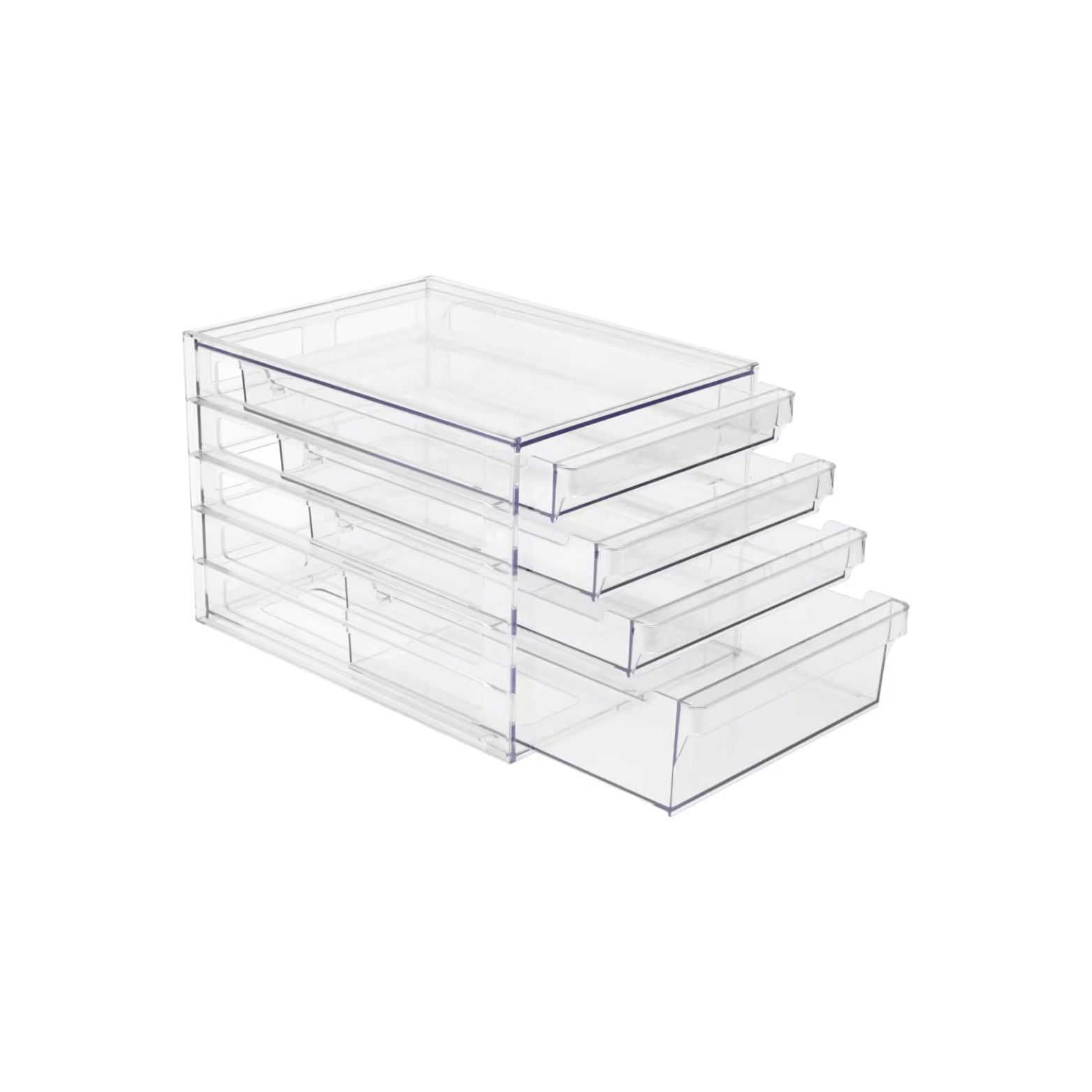 Clear 4-Drawer Organiser-0