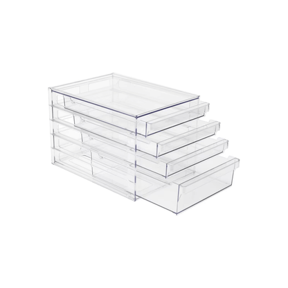 Clear 4-Drawer Organiser-0