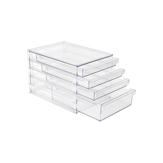 Clear 4-Drawer Organiser-0