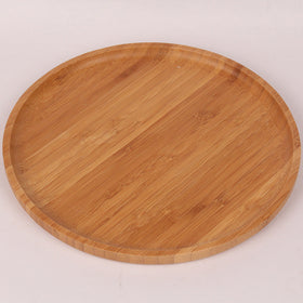 Bamboo Wooden Round Serving Tray