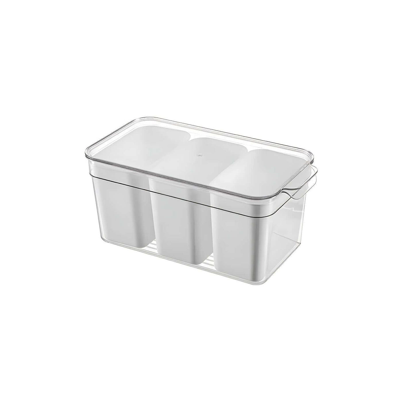 Triple Clear Fridge Organiser with Removable Baskets