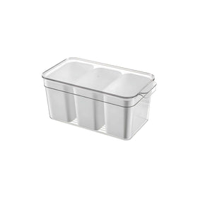 Triple Clear Fridge Organiser with Removable Baskets