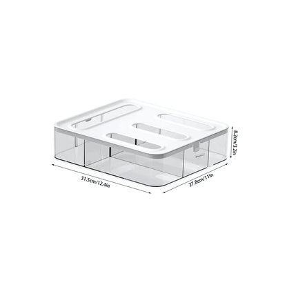 Acrylic Sandwich Bag Organiser – 4 Slot Dispenser-1