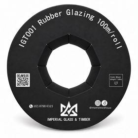 Black Glazing Rubber 4mm Wardrobe