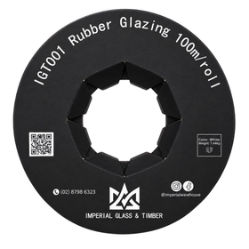 White Glazing Rubber 4mm Wardrobe