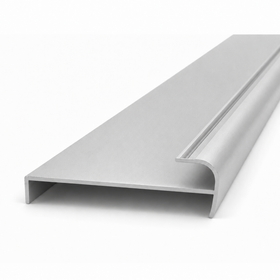 Matt Silver Return Jamb double 5.6m - Wardrobe Aluminium