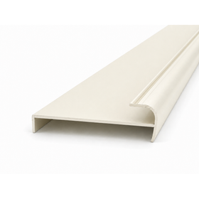 Off White Return Jamb triple track 5.6m - Wardrobe Aluminium
