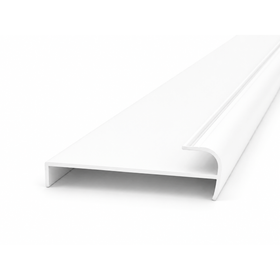 White Return Jamb triple track 5.6m - Wardrobe Aluminium