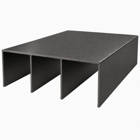 Gunmetal Top Track Triple 5.7m - Wardrobe sliding door track