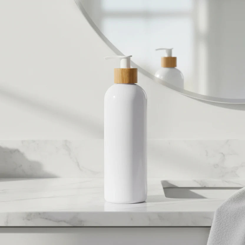 White Pump Bottle – 500 ml Refillable Dispenser-1