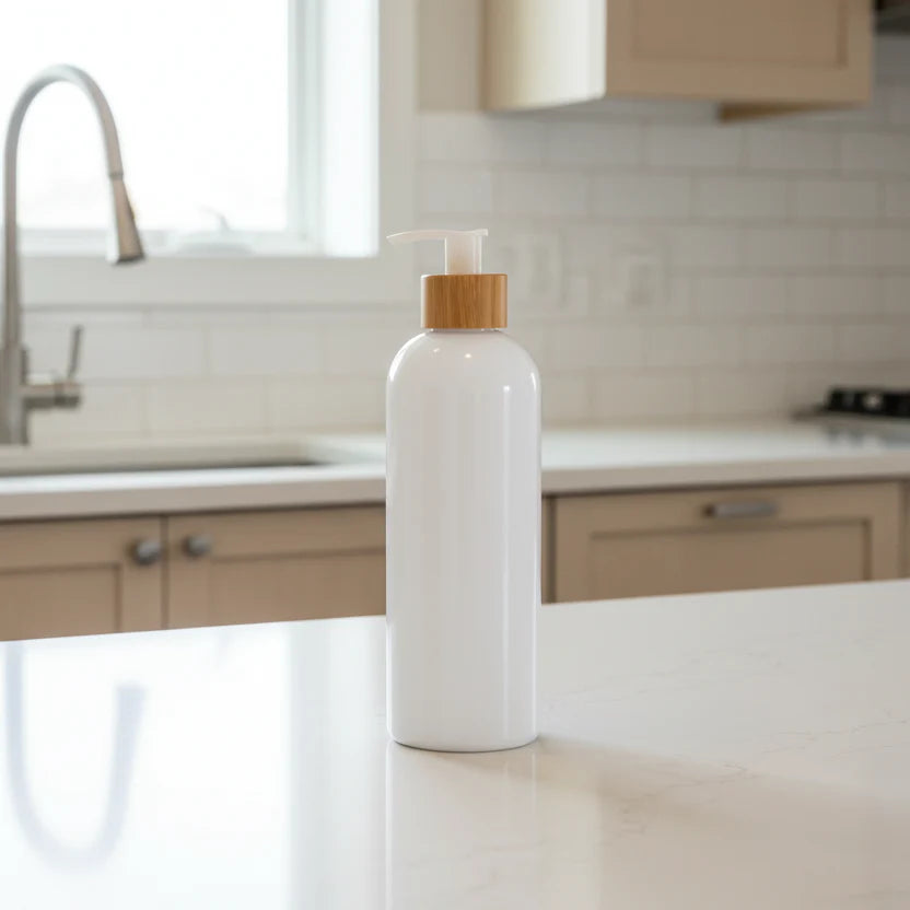 White Pump Bottle – 500 ml Refillable Dispenser-0