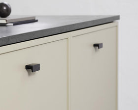 Furnipart Elan Knob. Finish: Brushed Matt Black. Length: 50mm by W&B