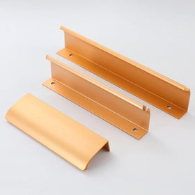 Round Lip Pull Handle - Champagne Gold