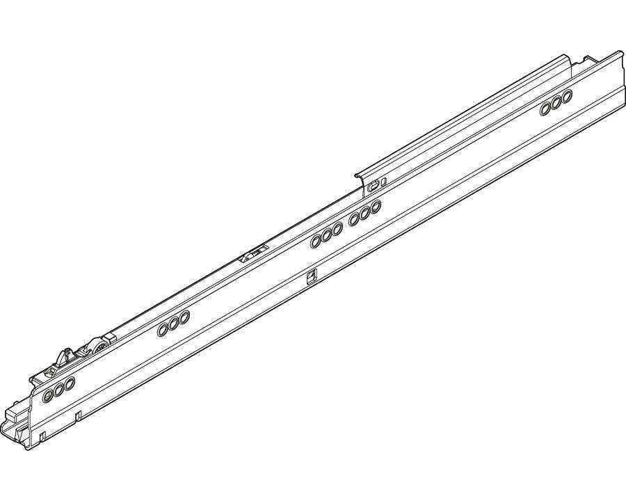 Blum TANDEMBOX Carcase Runner Industrial Pack R/H 500mm 65kg Integrated BLUMOTION 576.5001M *Must be purchased in pack quantity of 16*