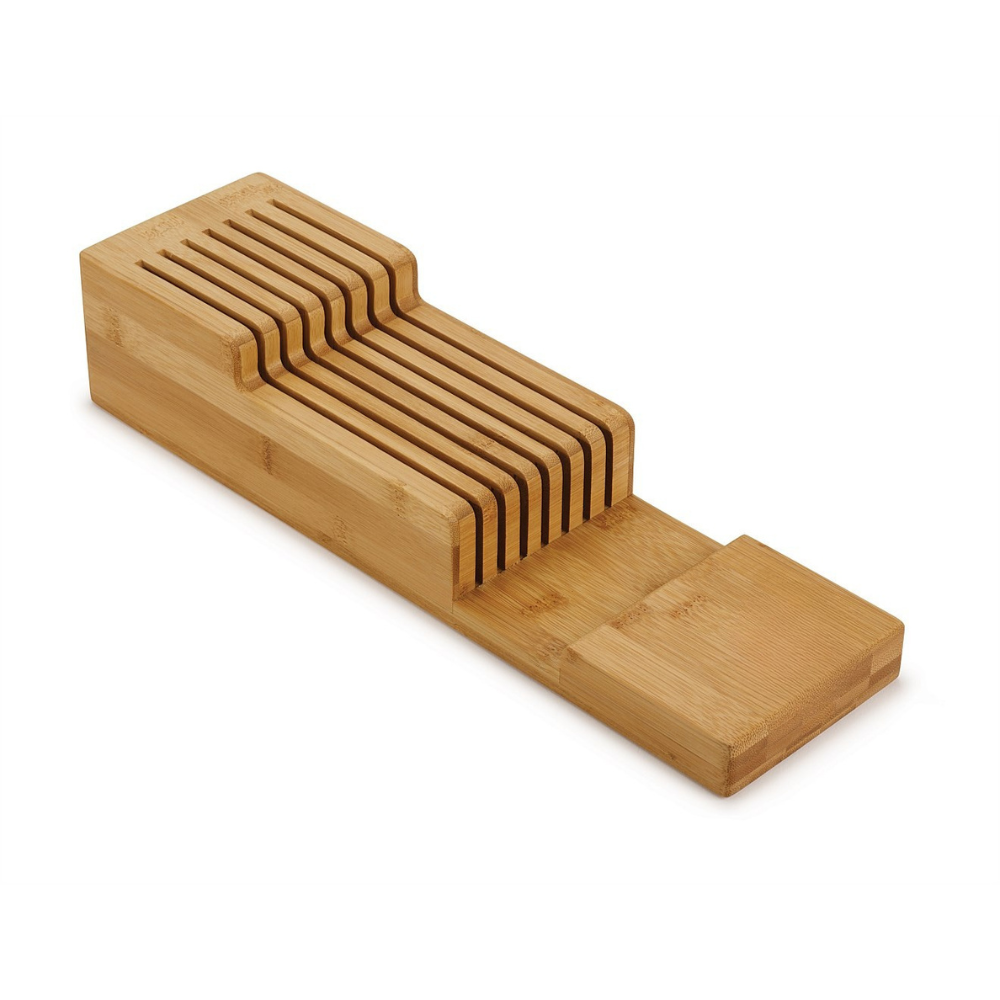 2 Tier Bamboo Knife Drawer Organiser-2