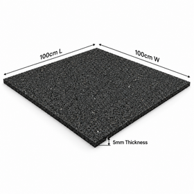 Acoustic Rubber Flooring Underlay | 5mm Sheet