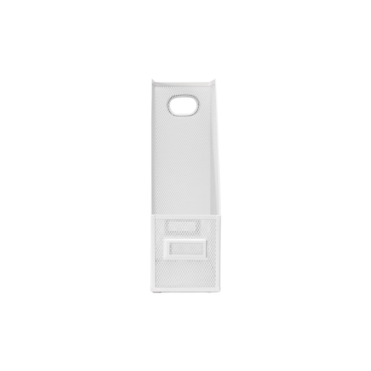 White Metal Magazine File Holder for Organised Storage-0