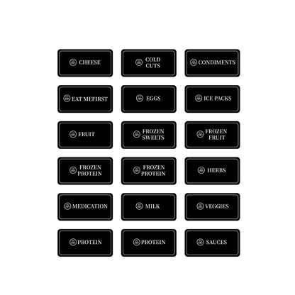 Fridge & Freezer Organisation Stickers – 36 Label Pack-1