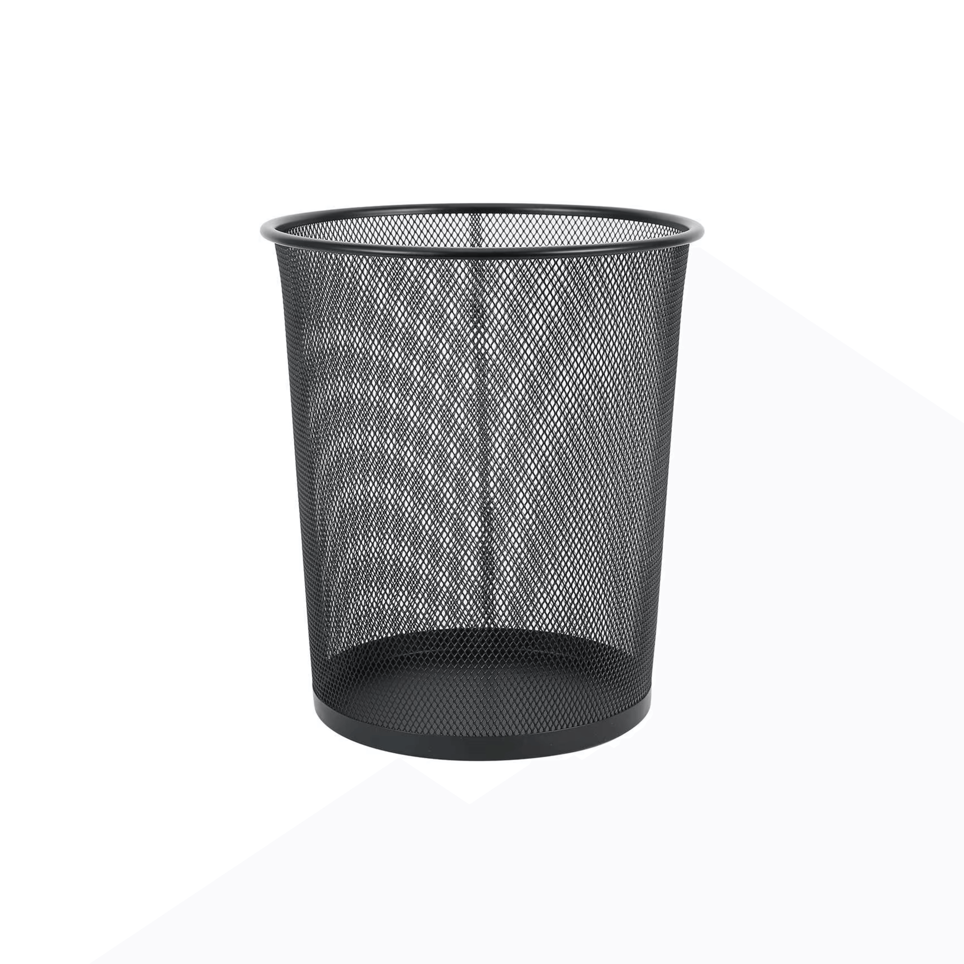 Black Mesh Metal Bin for Waste Disposal & Organisation-2