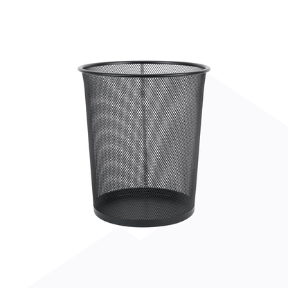 Black Mesh Metal Bin for Waste Disposal & Organisation-2