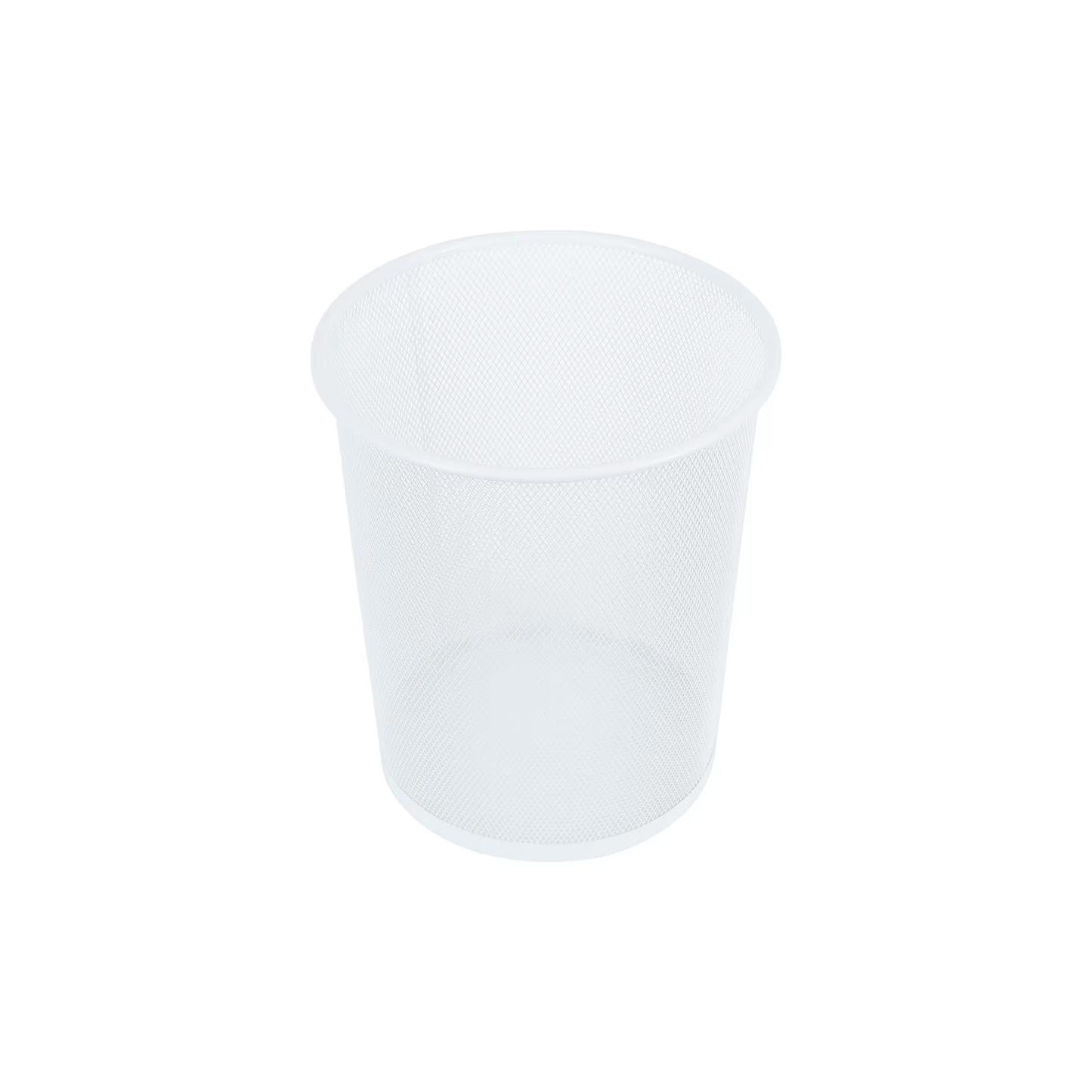 White Mesh Metal Bin for Waste Disposal & Organisation-0