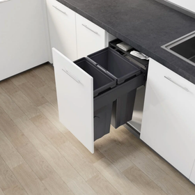 Pull-Out Kitchen Bin – 500mm Cabinet (74L)