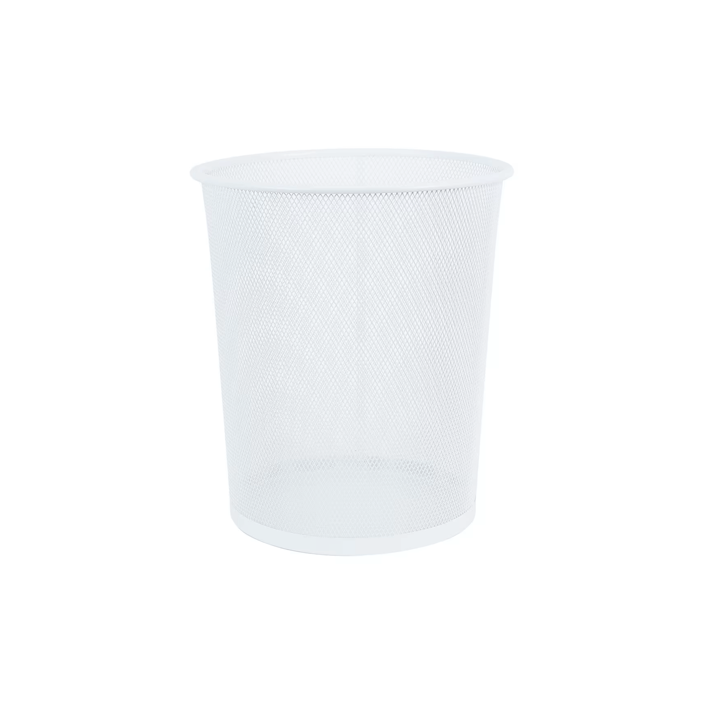 White Mesh Metal Bin for Waste Disposal & Organisation-2