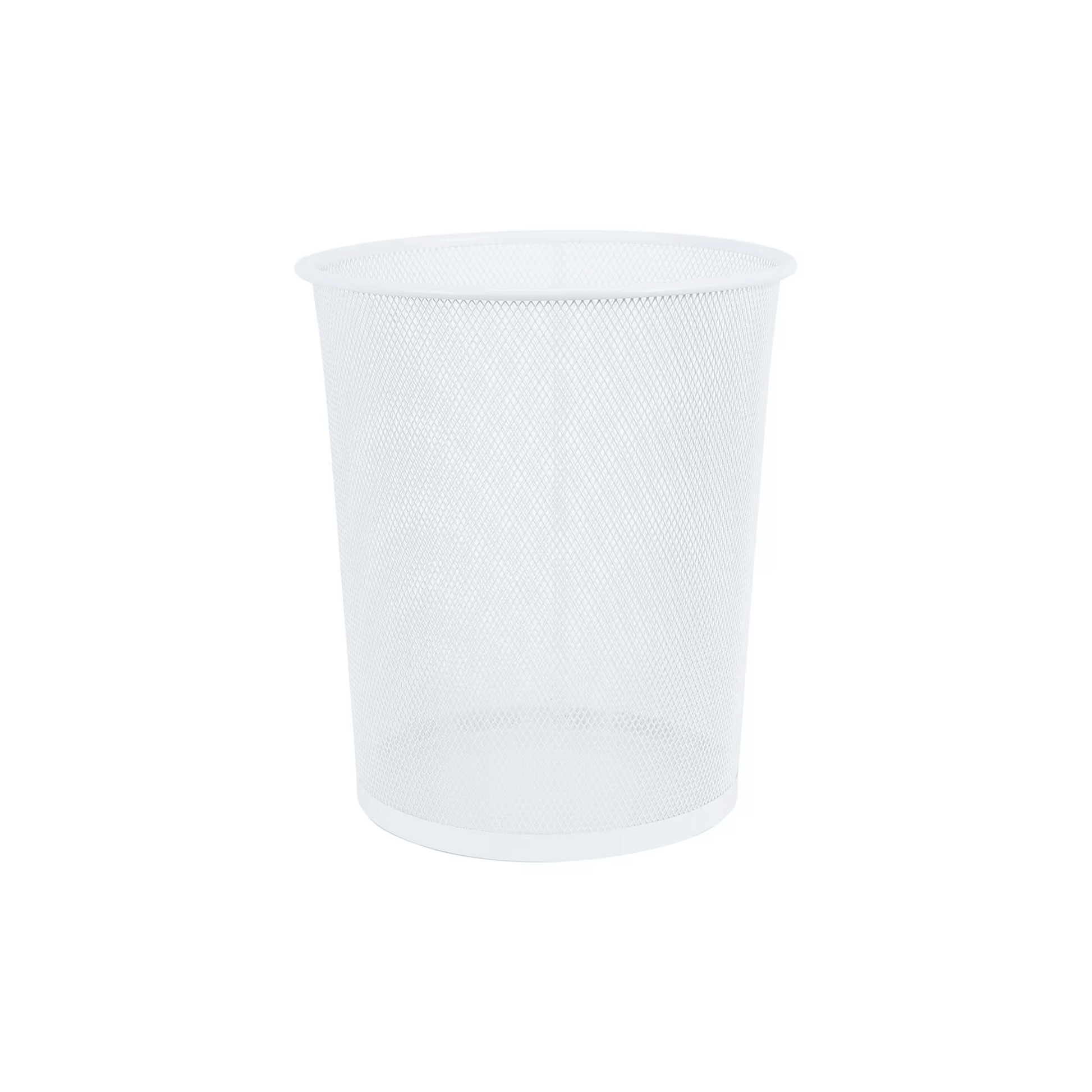 White Mesh Metal Bin for Waste Disposal & Organisation-2