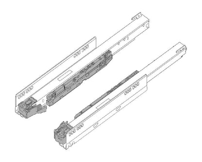 Blum LEGRABOX BLUMOTION S Carcase Runner Set 270mm 40kg. **750.2701S**