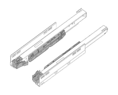 Blum LEGRABOX BLUMOTION S Carcase Runner Set 400mm 40kg. **750.4001S**