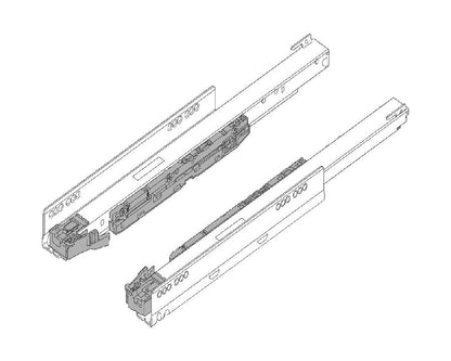 Blum LEGRABOX BLUMOTION S Carcase Runner Set 500mm 40kg. **750.5001S**