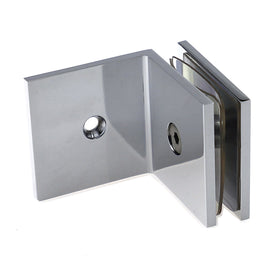 Bathroom Shower Screen Glass Wall Clips Clamps Mount Brass Chrome