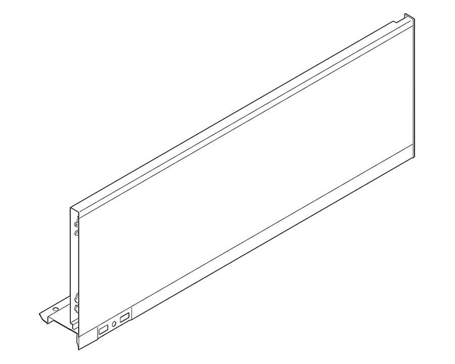 Blum LEGRABOX Silk White Side C Height Right Hand 500mm Industrial Pack of 10. *Must be purchased in Pack quantity of 10* 770C5002S. (Internal and External Cover Caps sold separately)