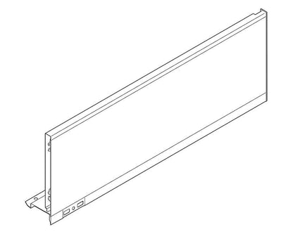 Blum LEGRABOX Silk White Side C Height Right Hand 500mm Industrial Pack of 10. *Must be purchased in Pack quantity of 10* 770C5002S. (Internal and External Cover Caps sold separately)