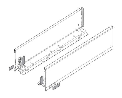 Blum LEGRABOX pure K Height Carbon Black Size: 400mm 770K4002S