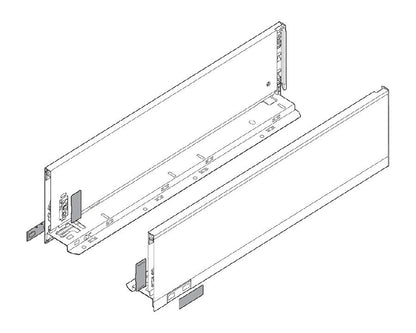 Blum LEGRABOX pure K Height Carbon Black Size: 450mm 770K4502S