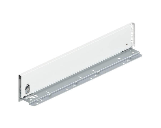 Blum LEGRABOX Silk White Side K Height Left Hand 500mm Industrial Pack of 10. *Must be purchased in Pack quantity of 10* 770K5002S. (Internal and External Cover Caps sold separately)