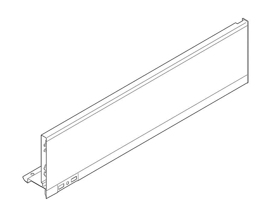 Blum LEGRABOX Silk White Side K Height Right Hand 500mm Industrial Pack of 10. *Must be purchased in Pack quantity of 10* 770K5002S. (Internal and External Cover Caps sold separately)