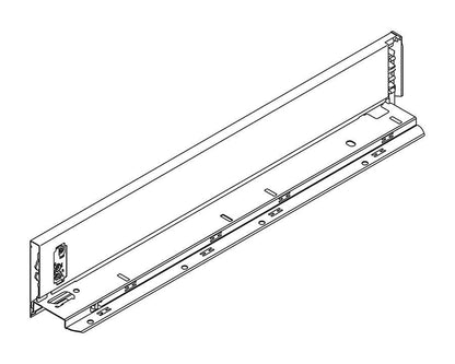 Blum LEGRABOX Silk White Side M Height Left Hand 500mm Industrial Pack of 20. *Must be purchased in Pack quantity of 20* 770M5002S. (Internal and External Cover Caps sold separately)