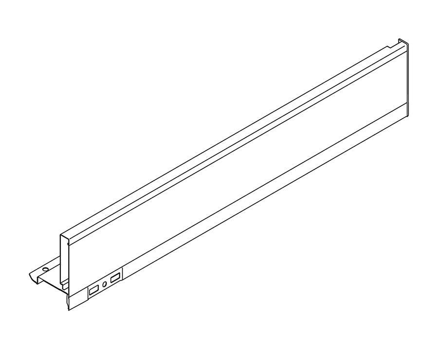 Blum LEGRABOX Silk White Side M Height Right Hand 500mm Industrial Pack of 20. *Must be purchased in Pack quantity of 20* 770M5002S. (Internal and External Cover Caps sold separately)