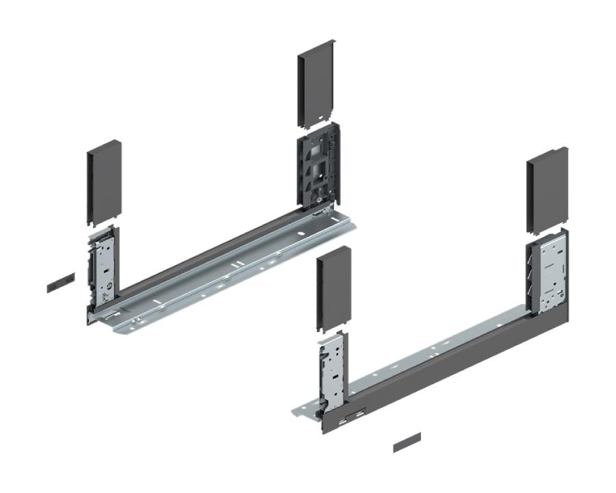 Blum LEGRABOX free drawer side, C height, 450mm, Orion Grey R&L 780C4502S