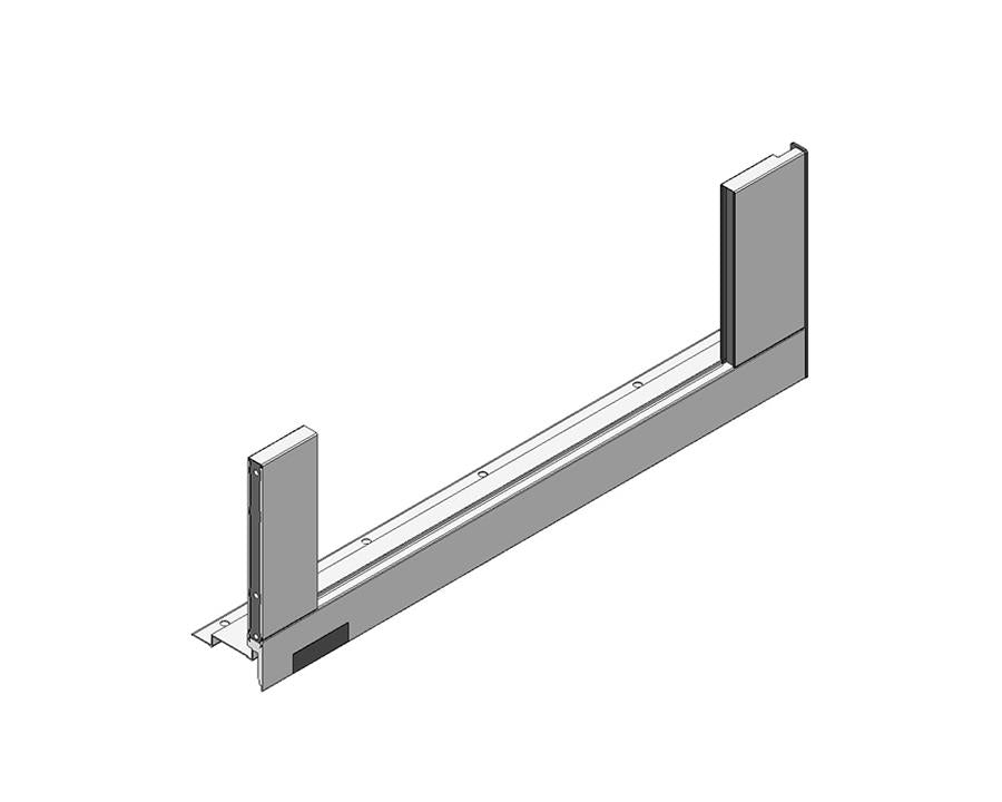 Blum LEGRABOX free drawer side, C height, 500mm, TERRA Black R&L 780C5002S